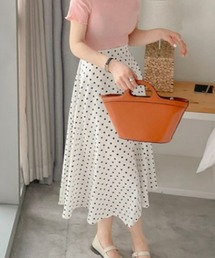 ドットロングスカート