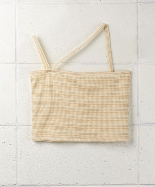 me+em select（ミームセレクト）の「【 セットアイテム 】サテンビッグシャツ＆クロスストラップショートキャミソール　SET（シャツ/ブラウス・レディース・ホワイト/スモークピンク/ベージュ/ブルー・FREE）」の12枚目の写真