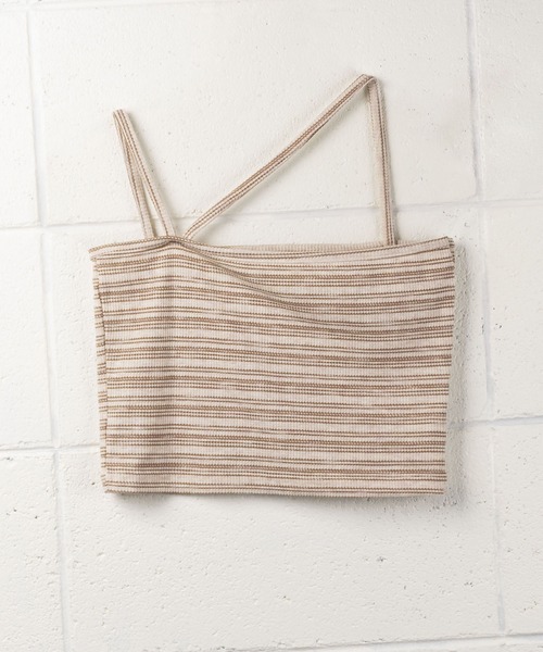 me+em select（ミームセレクト）の「【 セットアイテム 】サテンビッグシャツ＆クロスストラップショートキャミソール　SET（シャツ/ブラウス・レディース・ホワイト/スモークピンク/ベージュ/ブルー・FREE）」の21枚目の写真