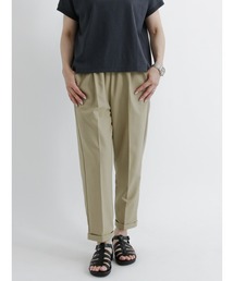 Samansa Mos2 blue | クロップドテーパードパンツ(その他パンツ)