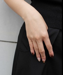 <ラストワン＞【K10】ボールチェーンリング　ピンキーリング