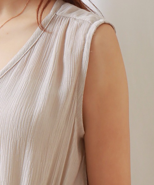 libelle more（リベル モア）の「シアー楊柳ノースリティアードワンピース（ワンピース・レディース・グレイッシュベージュ/ブラック/ライトカーキ・L/M）」の20枚目の写真