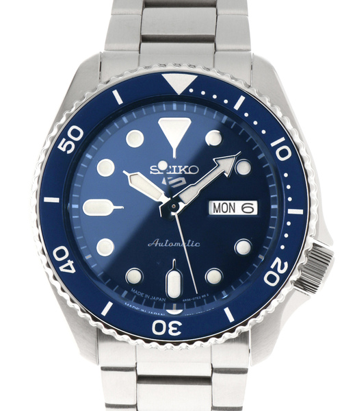 SEIKO 5(セイコーファイブ)の「【SEIKO / セイコー】5 SPORTS SBSA001 Navy(アナログ腕時計・メンズ・シルバー・FREE)」の3枚目の写真