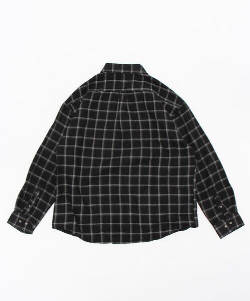 hardcover（ハードカバー）の「【z】hardcover/中綿ロングチェックシャツ（シャツ/ブラウス・レディース・ブラック/ネイビー・FREE）」の3枚目の写真