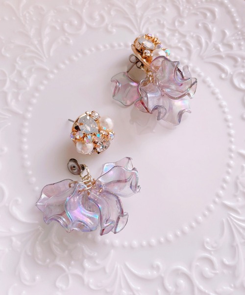【maje】送料/関税込み Flower ピアス maje】送料/関税込み Flower ピアス