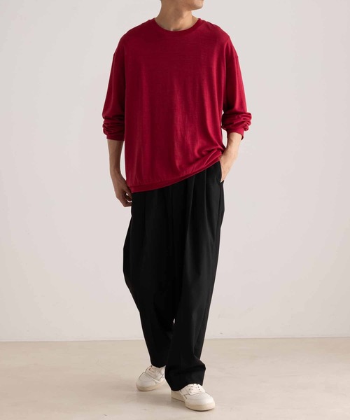 ADAM ET ROPE'(アダムエロペ)の「ウール天竺 クルーネック プルオーバー/イージーケア(ニット/セーター・メンズ・スミクロ/ブルー系その他4/オレンジ/ピンク系その他2/ブルー系その他5・L/M)」の22枚目の写真