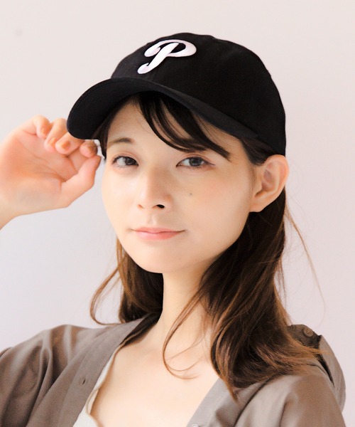 14+（イチヨンプラス）の「刺繍入りツイルキャップ（キャップ・レディース・ブラック/ベージュ・FREE）」の2枚目の写真