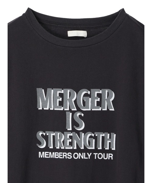 earth music&ecology(アースミュージックアンドエコロジー)の「メンバーツアーロゴTEE(Tシャツ/カットソー・レディース・チャコールグレー/オフホワイト・FREE)」の10枚目の写真