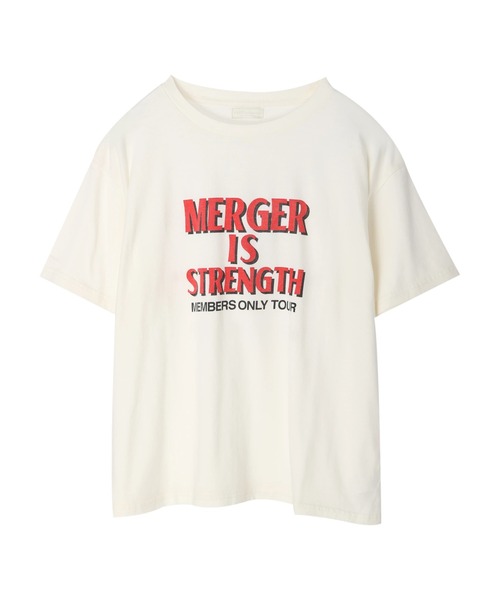 earth music&ecology(アースミュージックアンドエコロジー)の「メンバーツアーロゴTEE(Tシャツ/カットソー・レディース・チャコールグレー/オフホワイト・FREE)」の5枚目の写真