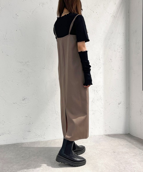 apres jour mignon（アプレジュールミニョン）の「リブニットアームウォーマーセット【ZOZOTOWN限定アイテム】（ニット/セーター・レディース・ダークグリーン/ブラック/パープル/ベージュ・フリー/X-LARGE）」の10枚目の写真