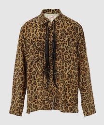 MASU | ZIP-UP LEOPARD SILK SHIRT(シャツ/ブラウス)