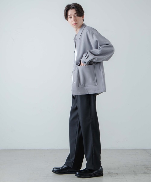 WEGO（ウィゴー）の「WEGO/ルーズフラップジャケット（カバーオール・メンズ・ブラック/グレー・MEDIUM/LARGE）」の11枚目の写真