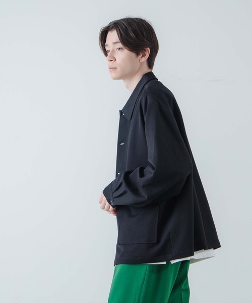 WEGO（ウィゴー）の「WEGO/ルーズフラップジャケット（カバーオール・メンズ・ブラック/グレー・MEDIUM/LARGE）」の5枚目の写真