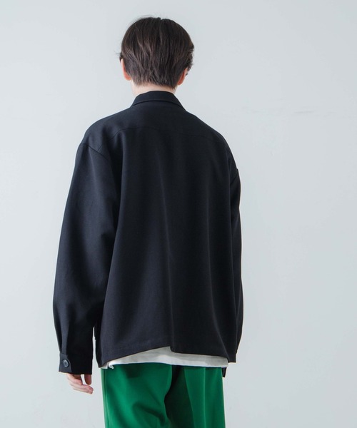 WEGO（ウィゴー）の「WEGO/ルーズフラップジャケット（カバーオール・メンズ・ブラック/グレー・MEDIUM/LARGE）」の6枚目の写真