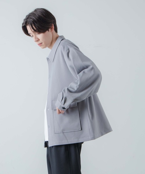 WEGO（ウィゴー）の「WEGO/ルーズフラップジャケット（カバーオール・メンズ・ブラック/グレー・MEDIUM/LARGE）」の13枚目の写真