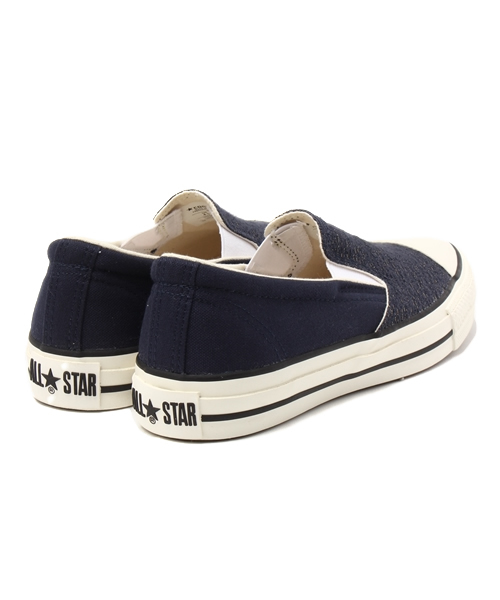 CONVERSE(コンバース)の「ウィメンズ コンバース オールスター ファンシーツイード スリッポン CONVERSE ALL STAR FANCY TWEED SLIP-ON(スニーカー・レディース・ホワイト/ネイビー・23cm/23.5cm/24cm/24.5cm)」の5枚目の写真