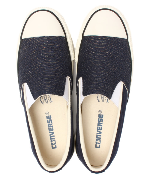 CONVERSE(コンバース)の「ウィメンズ コンバース オールスター ファンシーツイード スリッポン CONVERSE ALL STAR FANCY TWEED SLIP-ON(スニーカー・レディース・ホワイト/ネイビー・23cm/23.5cm/24cm/24.5cm)」の9枚目の写真