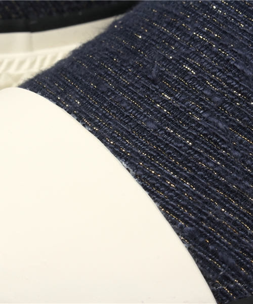 CONVERSE(コンバース)の「ウィメンズ コンバース オールスター ファンシーツイード スリッポン CONVERSE ALL STAR FANCY TWEED SLIP-ON(スニーカー・レディース・ホワイト/ネイビー・23cm/23.5cm/24cm/24.5cm)」の10枚目の写真