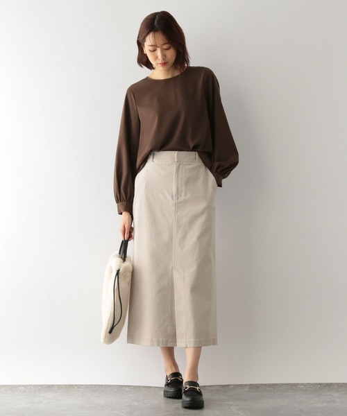 GLOBAL WORK(グローバルワーク)の「バックシャンブラウスパンツセット/MATINEE LINE/126257(ワンピース・レディース・ブラック/ネイビー/ブラウン系その他6・MEDIUM/LARGE)」の7枚目の写真