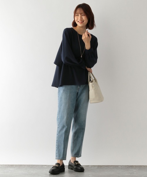 GLOBAL WORK(グローバルワーク)の「バックシャンブラウスパンツセット/MATINEE LINE/126257(ワンピース・レディース・ブラック/ネイビー/ブラウン系その他6・MEDIUM/LARGE)」の16枚目の写真