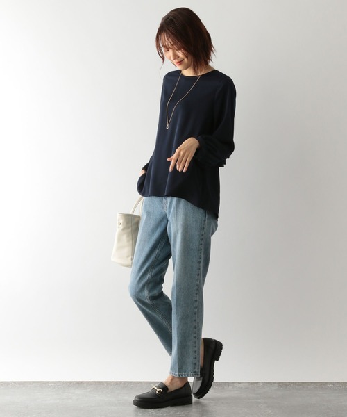 GLOBAL WORK(グローバルワーク)の「バックシャンブラウスパンツセット/MATINEE LINE/126257(ワンピース・レディース・ブラック/ネイビー/ブラウン系その他6・MEDIUM/LARGE)」の17枚目の写真