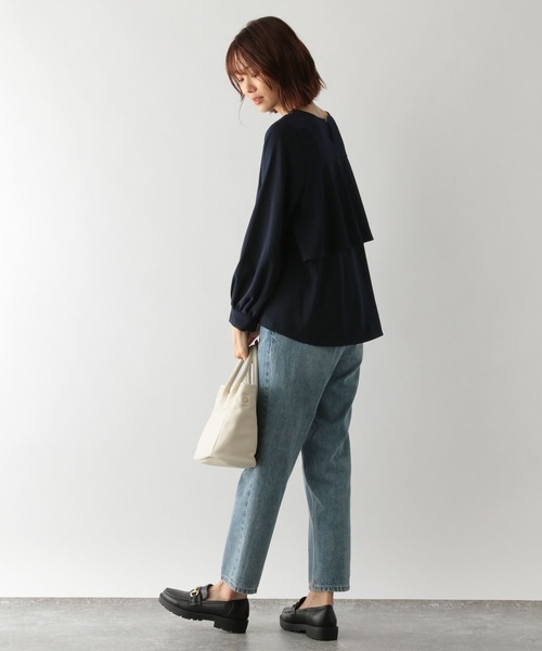 GLOBAL WORK(グローバルワーク)の「バックシャンブラウスパンツセット/MATINEE LINE/126257(ワンピース・レディース・ブラック/ネイビー/ブラウン系その他6・MEDIUM/LARGE)」の18枚目の写真