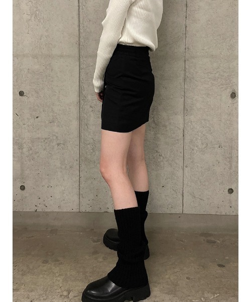 ENVYM(アンビー)の「ラップボタンSK(スカート・レディース・ブラック/ベージュ/チェック・FREE)」の13枚目の写真