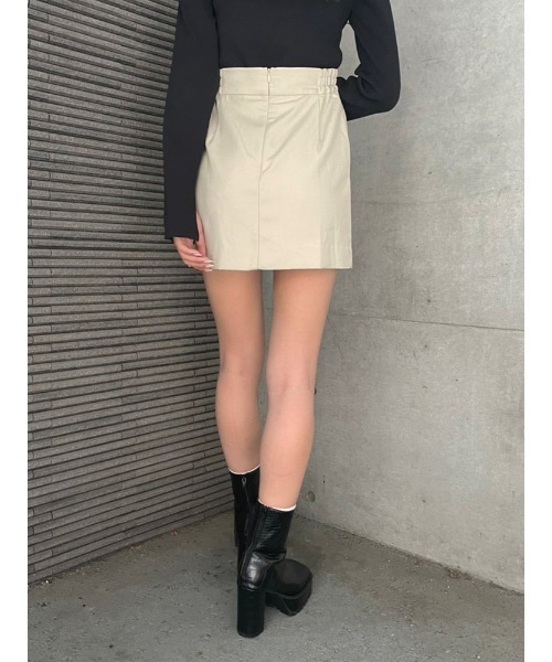 ENVYM(アンビー)の「ラップボタンSK(スカート・レディース・ブラック/ベージュ/チェック・FREE)」の15枚目の写真
