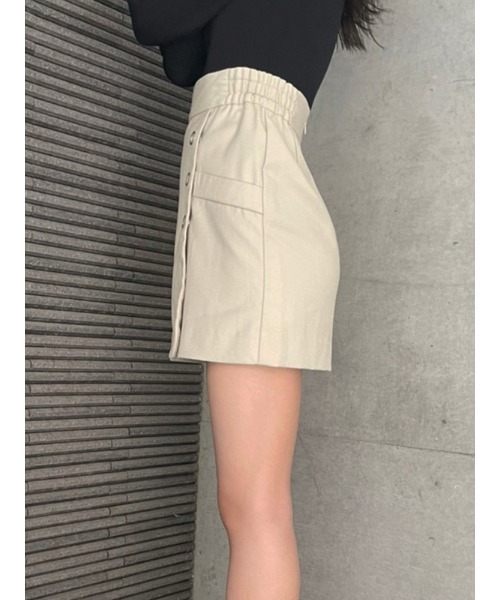ENVYM(アンビー)の「ラップボタンSK(スカート・レディース・ブラック/ベージュ/チェック・FREE)」の21枚目の写真