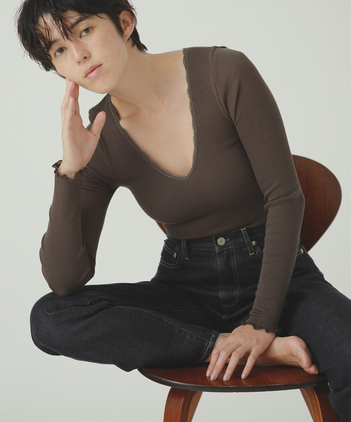 【PALM/パーム】EMILY別注 Cotton 100 With Cup 2*2 RIB TOPS（インナーウェア/肌着）｜EMILY ...