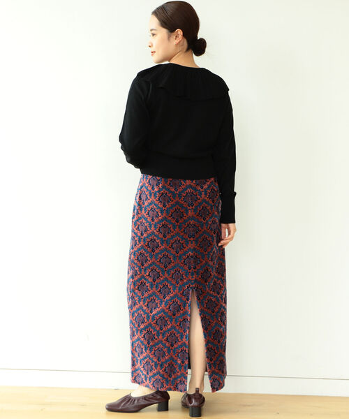 Ray BEAMS(レイビームス)の「Ray BEAMS / プリーツ カラー プルオーバー(ニット/セーター・レディース・オフホワイト/ブラック・ONE SIZE)」の16枚目の写真