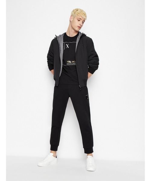 ARMANI EXCHANGE（アルマーニエクスチェンジ）の「【AX アルマーニ エクスチェンジ】YOU.ME.US. AXロゴ 半袖クルーネックTシャツ（Tシャツ/カットソー）」 WEAR