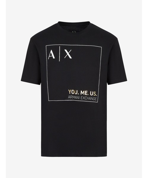 ARMANI EXCHANGE（アルマーニエクスチェンジ）の「【AX アルマーニ エクスチェンジ】YOU.ME.US. AXロゴ 半袖クルーネックTシャツ（Tシャツ/カットソー）」 WEAR