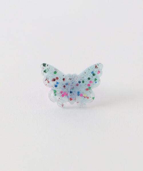 green label relaxing（グリーンレーベルリラクシング）の「＜Milk&Soda＞ BUTTERFLY リング / 指輪（リング・キッズ・パープル/オフホワイト/コバルトブルー・FREE）」の2枚目の写真