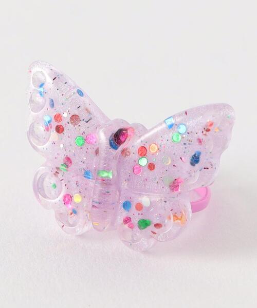 green label relaxing（グリーンレーベルリラクシング）の「＜Milk&Soda＞ BUTTERFLY リング / 指輪（リング・キッズ・パープル/オフホワイト/コバルトブルー・FREE）」の6枚目の写真