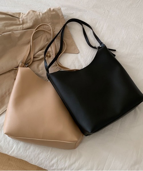 ibeul_（イベール）の「ウェーブショルダーバッグ（ショルダーバッグ・レディース・ベージュ/ブラック/キャメル・FREE）」の10枚目の写真