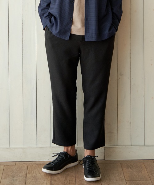 ikka(イッカ)の「【イージーケア】LANATEC アムンゼンアンクルパンツ【セットアップ対応】(その他パンツ・メンズ・ブラック/オリーブ・S/M/L/XL)」の7枚目の写真