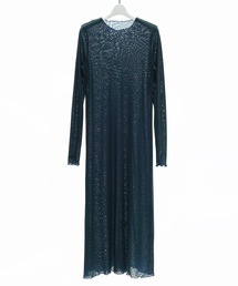 NON TOKYO ワンピース NON TOKYO/ノントーキョー】PRINT RIB NOSLEEVE ONE-PIECE