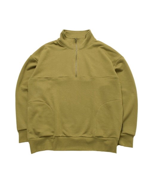 GLAZOS（グラソス）の「ハーフジップスウェット【セットアップ対応】（スウェット・キッズ・ライトベージュ/カーキ/ブラック/グレー・140cm/170cm/160cm/150cm）」の21枚目の写真
