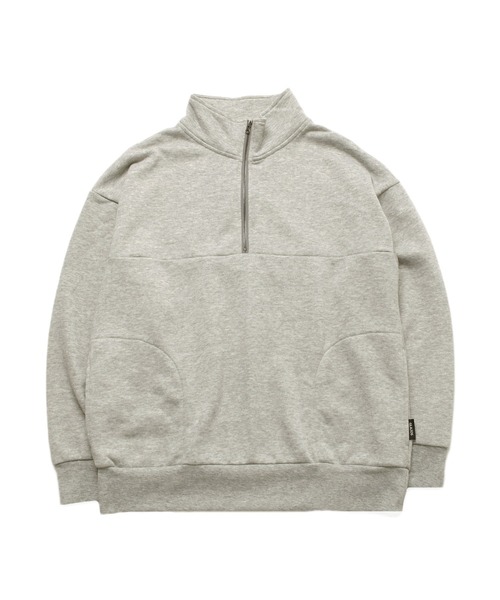 GLAZOS（グラソス）の「ハーフジップスウェット【セットアップ対応】（スウェット・キッズ・ライトベージュ/カーキ/ブラック/グレー・140cm/170cm/160cm/150cm）」の18枚目の写真