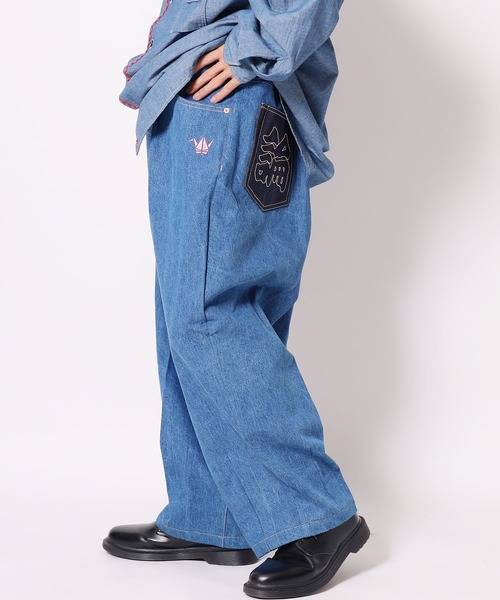 LONELY/論理（ロンリー）の「LONELY(論理)/ロンリー BONTAN BAGGY DENIM PANTS デニムパンツ（デニムパンツ・メンズ・ブルー・M/L）」の22枚目の写真