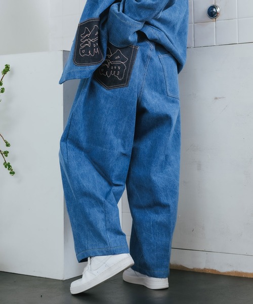 LONELY/論理（ロンリー）の「LONELY(論理)/ロンリー BONTAN BAGGY DENIM PANTS デニムパンツ（デニムパンツ・メンズ・ブルー・M/L）」の17枚目の写真