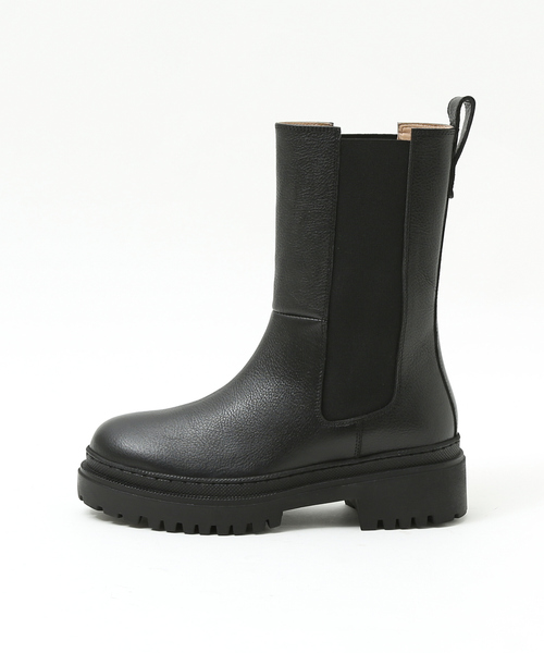 Au BANNISTER（オゥバニスター）の「【販売店舗限定】トラックソールサイドゴアブーツ（ブーツ・レディース・ブラック/カーキ・38/37/39/36/35）」の5枚目の写真