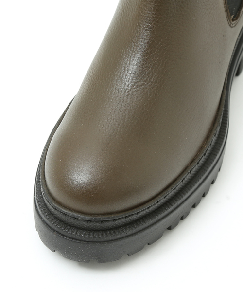 Au BANNISTER（オゥバニスター）の「【販売店舗限定】トラックソールサイドゴアブーツ（ブーツ・レディース・ブラック/カーキ・38/37/39/36/35）」の19枚目の写真
