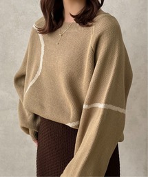 【apres jour clair】ニュアンスラインニット【ZOZOTOWN限定アイテム】
