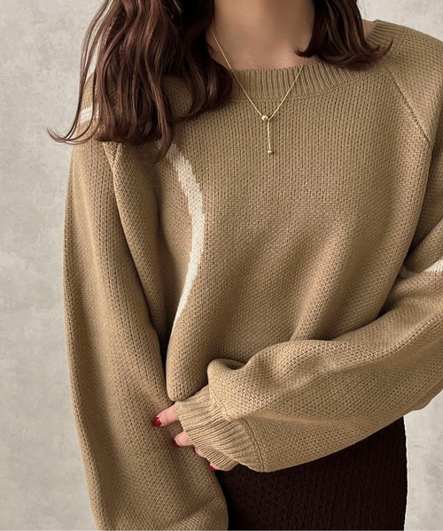 セール】【apres jour clair】ニュアンスラインニット【ZOZOTOWN限定