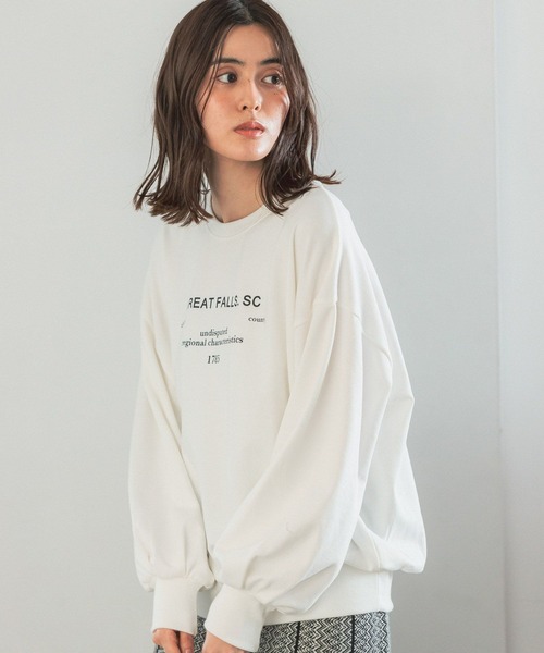 LEPSIM（レプシィム）の「アソートロゴスウェット　165194（スウェット・レディース・レッド/オフホワイト/ライトグレー/ダークネイビー・FREE）」の6枚目の写真