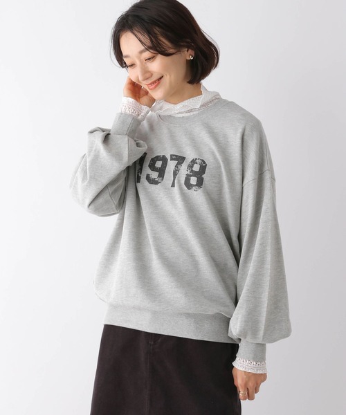 LEPSIM（レプシィム）の「アソートロゴスウェット　165194（スウェット・レディース・レッド/オフホワイト/ライトグレー/ダークネイビー・FREE）」の17枚目の写真