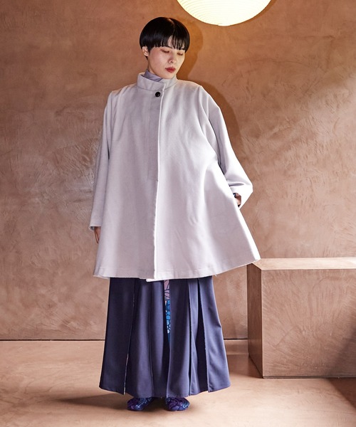 カヤ（カヤ）の「【カヤ】隠れ色八掛コート（その他アウター・レディース・スミクロ/グリーン/アイボリー/レッド/ホワイト系その他・FREE）」の18枚目の写真