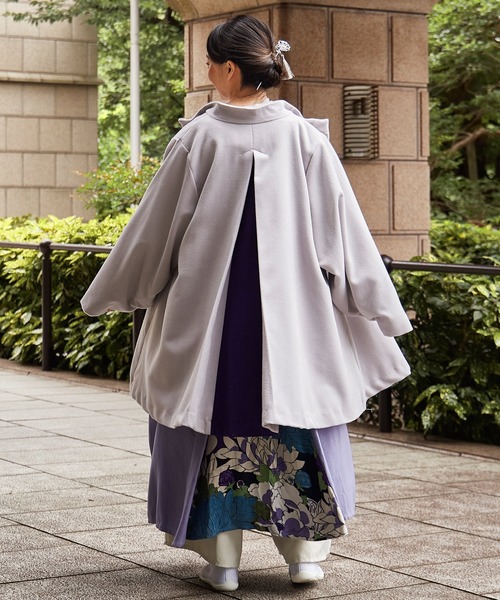 カヤ（カヤ）の「【カヤ】隠れ色八掛コート（その他アウター・レディース・スミクロ/グリーン/アイボリー/レッド/ホワイト系その他・FREE）」の7枚目の写真